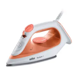 Braun TexStyle 1 - Ferro da stiro a vapore, 1900W, 220ml, Arancione (SI1009OR)