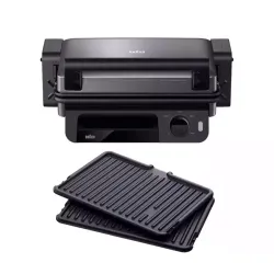 Braun Griglia a contatto MultiGrill 5 CG 5010 Nero/Acciaio inox CG5010I-CG5010IGY