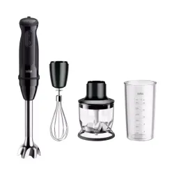 Braun multiquick 5 frullatore a immersione 1000 w 21 velocita` con minifrusta e tritatutto nero