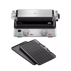 Braun Griglia a contatto MultiGrill 7 CG 7020 Nero/Acciaio inox CG7020