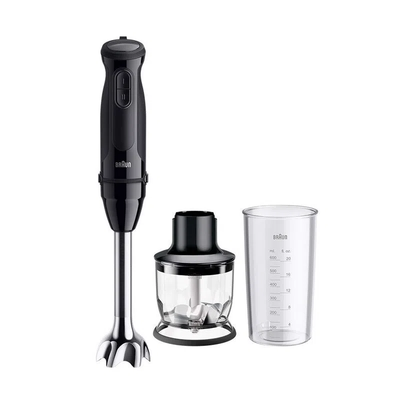 Braun MultiQuick 3 MQ30201M 0,6 L Frullatore ad immersione 900 W Nero, Acciaio satinato — 2