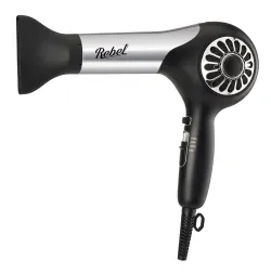 Rebel XDRWBS300 asciuga capelli 1300 W Nero, Argento