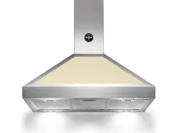 Bertazzoni La Germania K90AMHCRA/19 cappa aspirante Cappa aspirante a parete Crema, Acciaio inox 800 m³/h