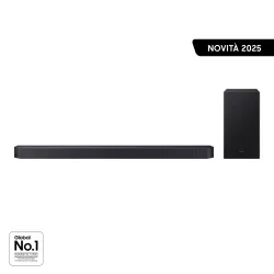 Samsung Q-series Soundbar HW-Q600F/ZF, Audio 3.1.2 canali , Wireless Dolby Atmos, 2025