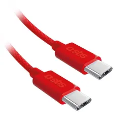 SBS TECABLETISSUETCCB cavo USB USB 2.0 1,5 m USB C 0,48 Gbit/s 60 W Rosso