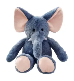TWEED PUPPY Morbido pupazzo Elefante riscaldabile nel microonde e refrigerabile nel freezer