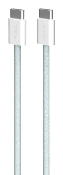 PURO PUCCCFABK415MTLBLUE cavo USB USB 2.0 1,5 m USB C 0,48 Gbit/s 60 W Blu