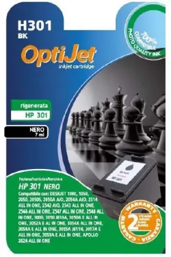 Ferrania OptiJet cartuccia d'inchiostro 1 pz Compatibile Nero compatibile HP301
