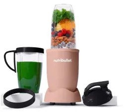 NutriBullet Pro – Frullatore Compatto e Potente, Estrattore di Nutrienti, Smoothie Maker, 900W, Rosa Opaco (NB907MACL)