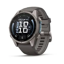 Garmin fēnix 9 3,3 cm (1.3") AMOLED 43 mm Digitale 416 x 416 Pixel Touch screen Titanio Wi-Fi GPS (satellitare)