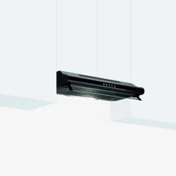 Glem Gas GHC631BK cappa aspirante Incassato Nero 235 m³/h C