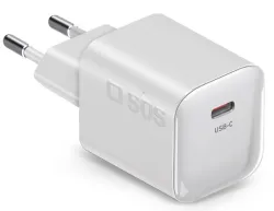 SBS TETRGAN1C30WW Caricabatterie per dispositivi mobili Universale Bianco AC Interno