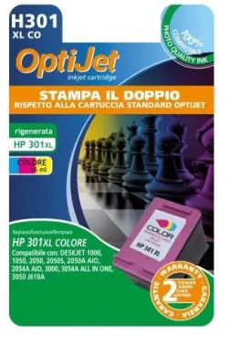 Ferrania OptiJet cartuccia d'inchiostro 1 pz Compatibile Resa elevata (XL) Colore, compatibile HP301
