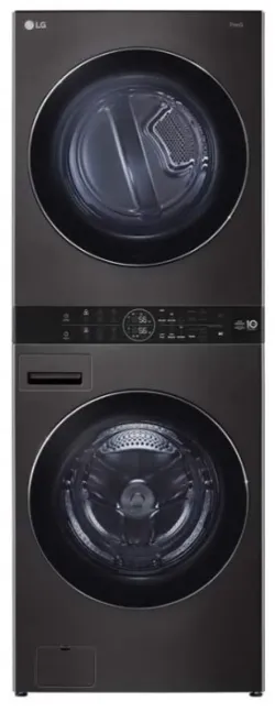 LG WT1716BBF lavasciuga Libera installazione Caricamento frontale Nero