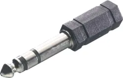 Vivanco VVAJACKAD35F63M adattatore per inversione del genere dei cavi 6.3 mm 3.5 mm Nero