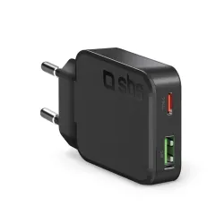 SBS TETRGANUSBTC45SLIM Caricabatterie per dispositivi mobili Universale Nero AC