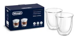 De’Longhi 5513214601 bicchiere da caffè Trasparente 2 pz 270 ml