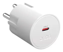 SBS TETRSCHU1CPD30 Caricabatterie per dispositivi mobili Cuffie, Orologio intelligente, Smartphone, Tablet Bianco AC Ricarica rapida Interno