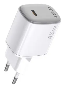 Celly UPTC1USBC45WWH Caricabatterie per dispositivi mobili Smartphone, Tablet Bianco AC Ricarica rapida Interno