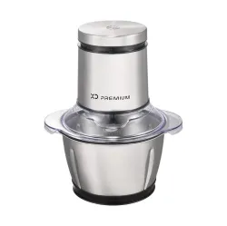 XD Premium XDLP5440 tritaverdure elettrico 1,2 L 600 W Nero, Acciaio inox, Trasparente