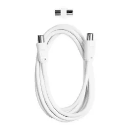 Ekon ECAN18MFW cavo coassiale 1,8 m 9.5 mm Bianco