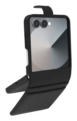 SBS TEWALSAZFLIP7K custodia per cellulare 17,5 cm (6.9") Cover Nero, Trasparente