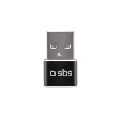 SBS TEADAPTUSBTC adattatore per inversione del genere dei cavi USB Type-A USB tipo-C Nero