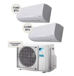 Daikin Condizionatore DUAL split 9000btu+12000 btu WiFi 2AMXF40A + ATXF25G + ATXF35G Climatizzatore Fisso