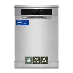 AEG Series 7000 Lavastoviglie Libera Installazione 60 Cm - Inox 14 Coperti Classe A 44 Dba MADE IN ITALY FFB76707PM