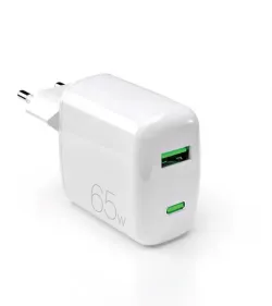 PURO PUFCMTCUSBAC65WGWHI Caricabatterie per dispositivi mobili Computer portatile, Smartphone, Tablet Bianco AC Ricarica rapida Interno