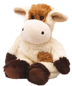TWEED PUPPY Morbido pupazzo Mucca riscaldabile nel microonde e refrigerabile nel freezer