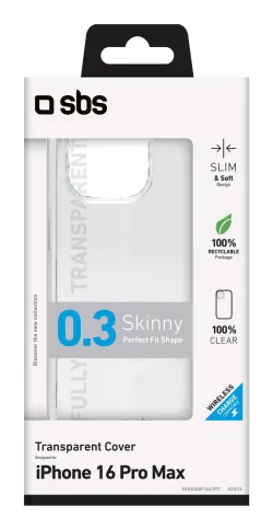 SBS TESKINIP1667PT custodia per cellulare 17,5 cm (6.9") Cover Trasparente