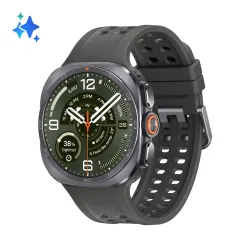 Samsung Galaxy Watch Ultra2, 47 mm, Titanium Silver, LTE, design resistente, 800mAh, IP69K, luminosità 5000nit, trail run, diving,10 ATM, SOS, punteggio energetico, benessere cardiaco [Versione Italiana]