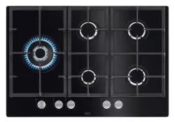 AEG Piano Gas Comandi Frontali 75 Cm HKB75820NB