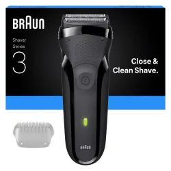 Braun Series 3 Serie 3 Rasoio Elettrico, Uso a Secco, 300S, Grigio