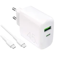 PURO PUTCUSBAC45WDYKCCWHI Caricabatterie per dispositivi mobili Universale Bianco AC Interno