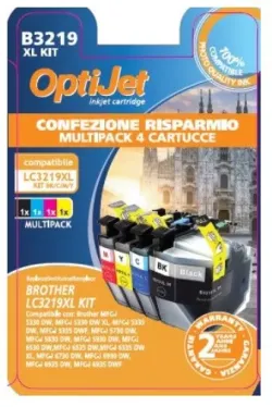 Ferrania OptiJet cartuccia d'inchiostro 4 pz Compatibile Resa elevata (XL) Nero, Ciano, Magenta, Giallo Brother