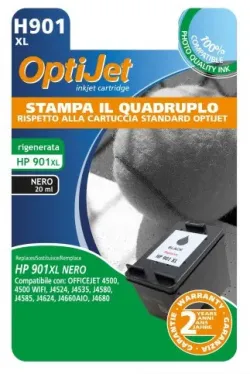 Ferrania OptiJet cartuccia d'inchiostro 1 pz Compatibile Resa elevata (XL) Nero compatibile HP901