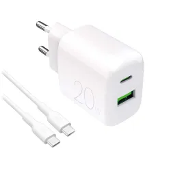 PURO PUTCUSBAC20WDYKCCWHI Caricabatterie per dispositivi mobili Universale Bianco AC Interno