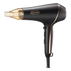 XD Enjoy XDMJ816 asciuga capelli 2000 W Nero, Oro