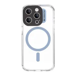 Case & Me CMCOVCAMTMSIP1561PA custodia per cellulare 15,5 cm (6.1") Cover Blu, Trasparente