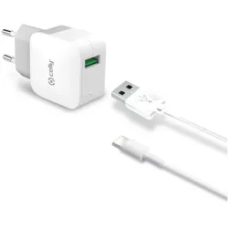 Celly TCUSBLIGHT Caricabatterie per dispositivi mobili Bianco Interno
