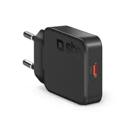 SBS TETRGAN1C20SLIM Caricabatterie per dispositivi mobili Universale Nero AC Ricarica rapida Interno