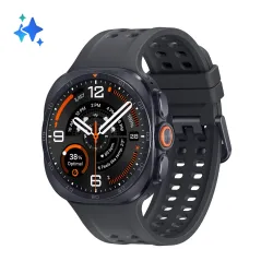 Samsung Galaxy Watch Ultra2, 47 mm, Titanium Gray, LTE, design resistente, 800mAh, IP69K, luminosità 5000nit, trail run, diving, 10 ATM, SOS, punteggio energetico, benessere cardiaco