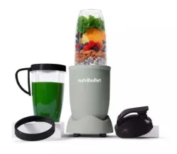 NutriBullet Pro – Frullatore Compatto e Potente, Estrattore di Nutrienti, Smoothie Maker, 900W, Verde Opaco (NB907MAJD)