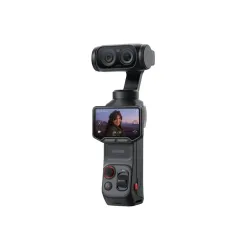 Videocamera 8K con gimbal, doppio obiettivo Leica, zoom fino a 12x, touchscreen OLED rimovibile da 2" e stabilizzazione a 3 assi.