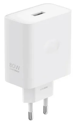 OPPO Caricabatterie SUPERVOOC 80W. Caricatore a Ricarica Rapida USB-A ad una Porta da 80W