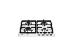 Bertazzoni La Germania P604LAGX piano cottura Acciaio inox Da incasso 60 cm Gas 4 Fornello(i)