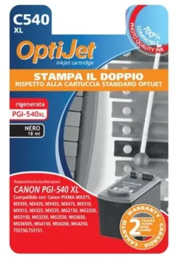 Ferrania OptiJet cartuccia d'inchiostro 1 pz Compatibile Resa elevata (XL) Nero Canon PGI540XL