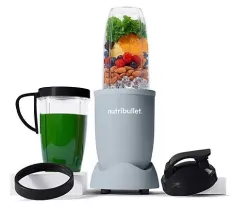 NutriBullet Pro – Frullatore Compatto e Potente, Estrattore di Nutrienti, Smoothie Maker, 900W, Azzurro Opaco (NB907MASL)